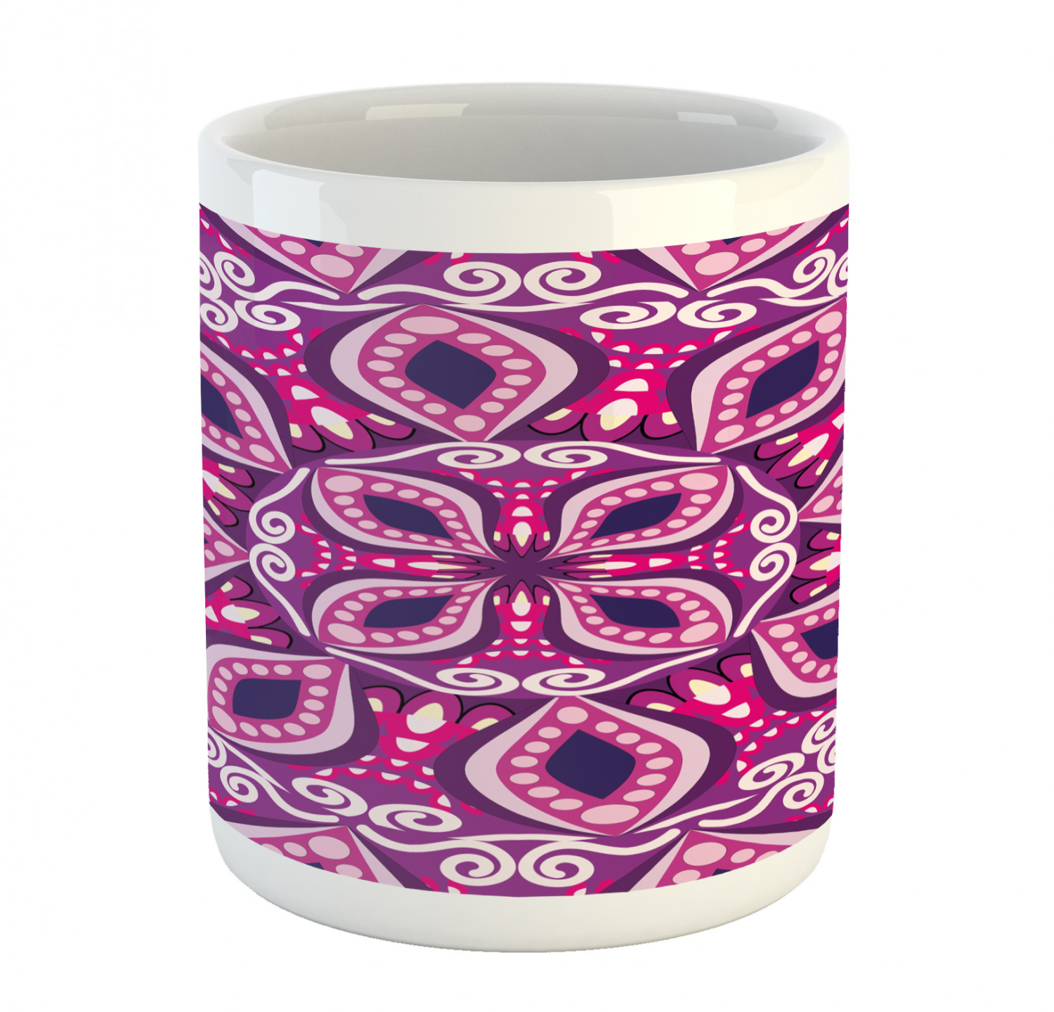 Floral Leaves Ceramic Coffee Mug Cup for Water Tea Drinks, 11 oz - Picture 129 of 244