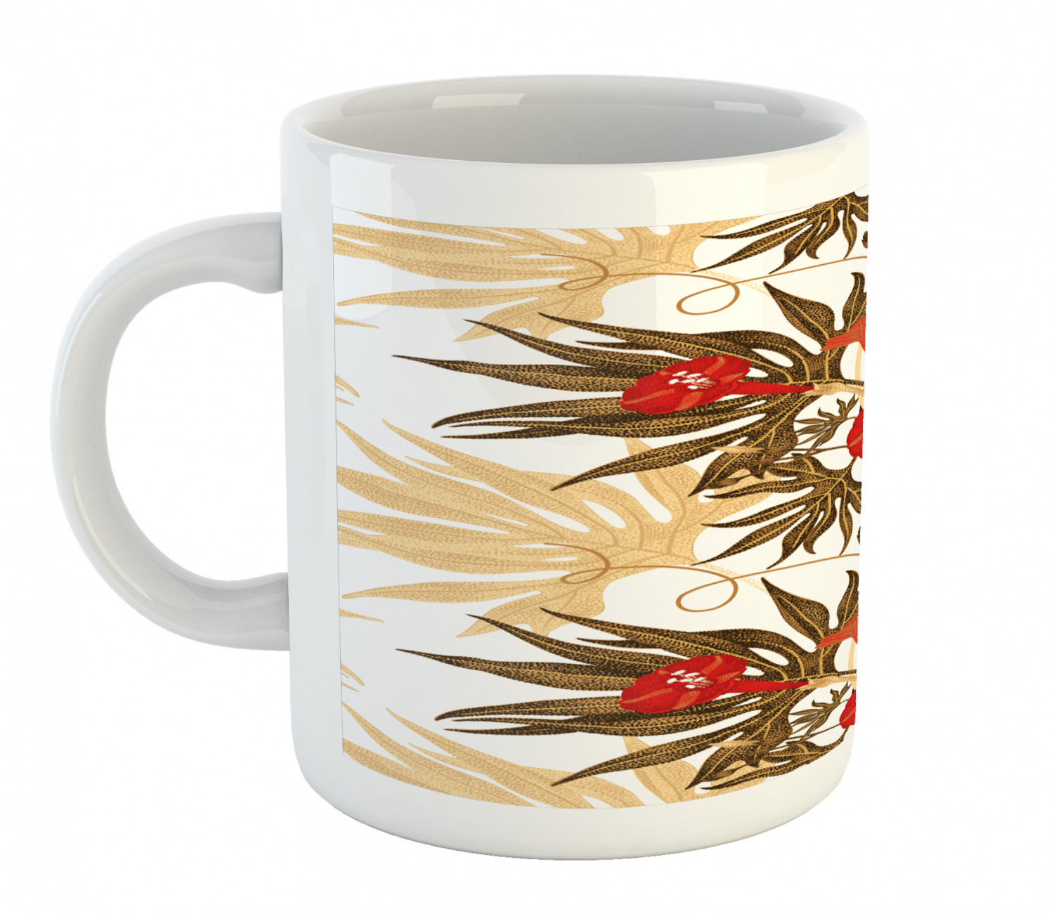 Ambesonne Vintage Home Ceramic Coffee Mug Cup for Water Tea Drinks, 11 oz - Picture 87 of 244