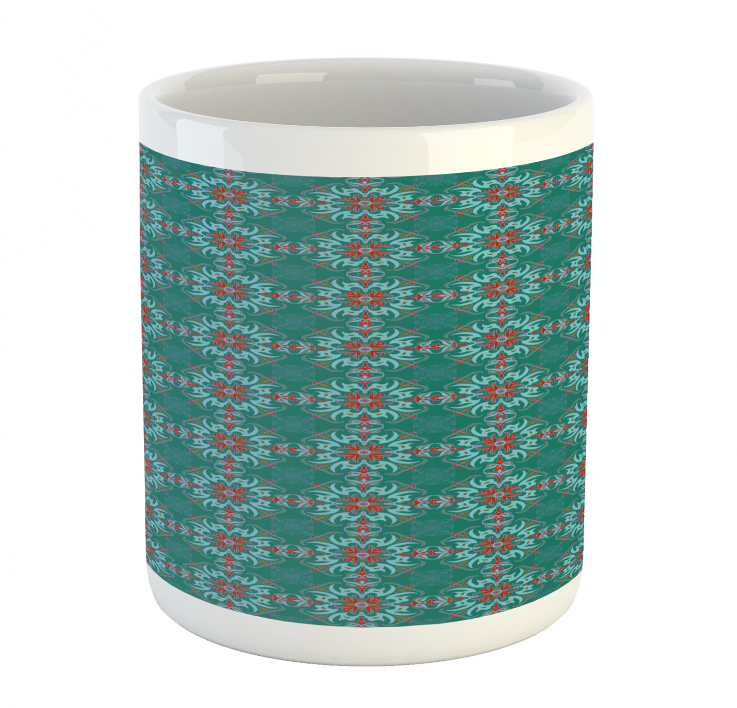Floral Leaves Ceramic Coffee Mug Cup for Water Tea Drinks, 11 oz - Picture 197 of 244
