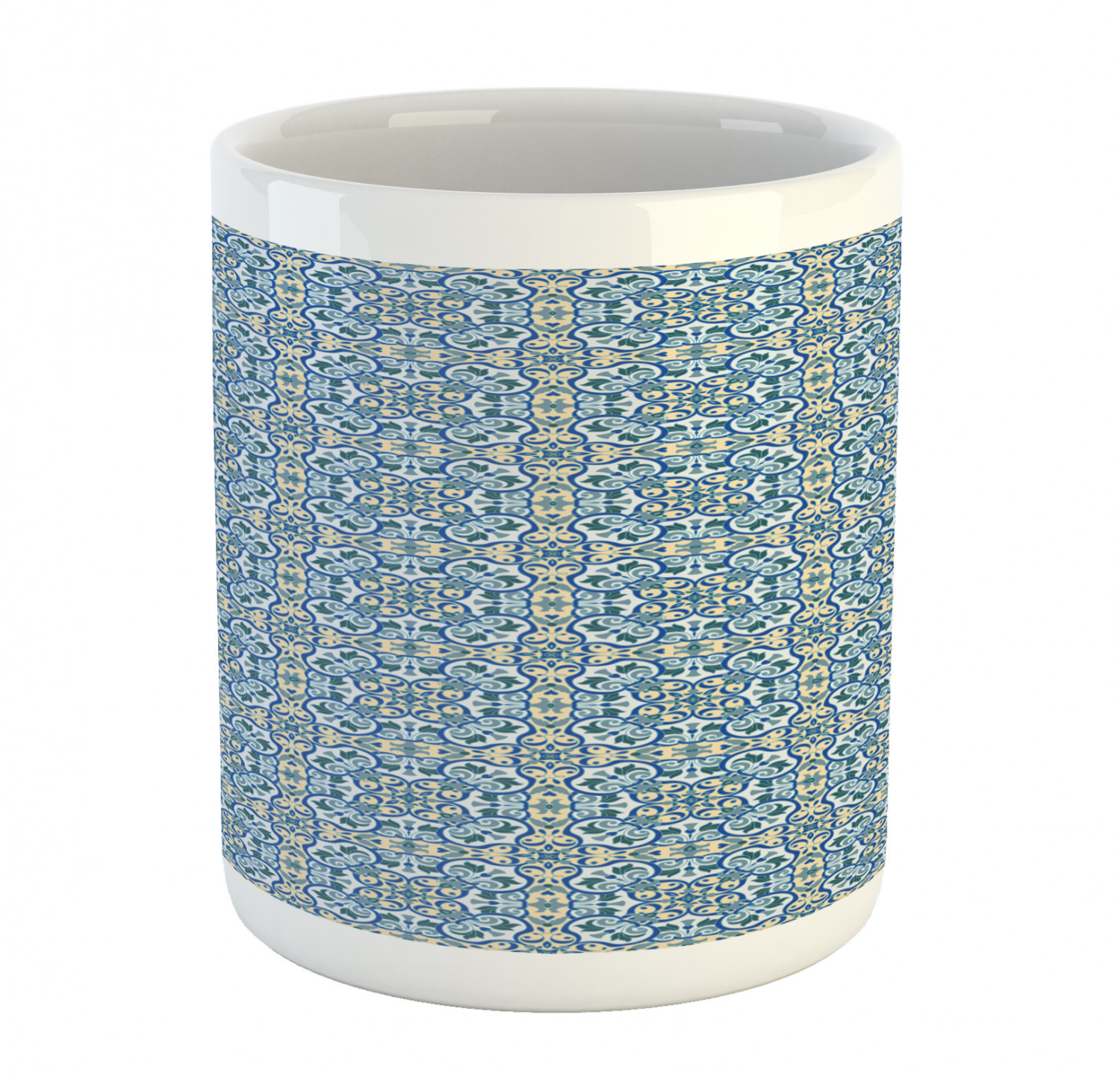 Floral Leaves Ceramic Coffee Mug Cup for Water Tea Drinks, 11 oz - Picture 53 of 244