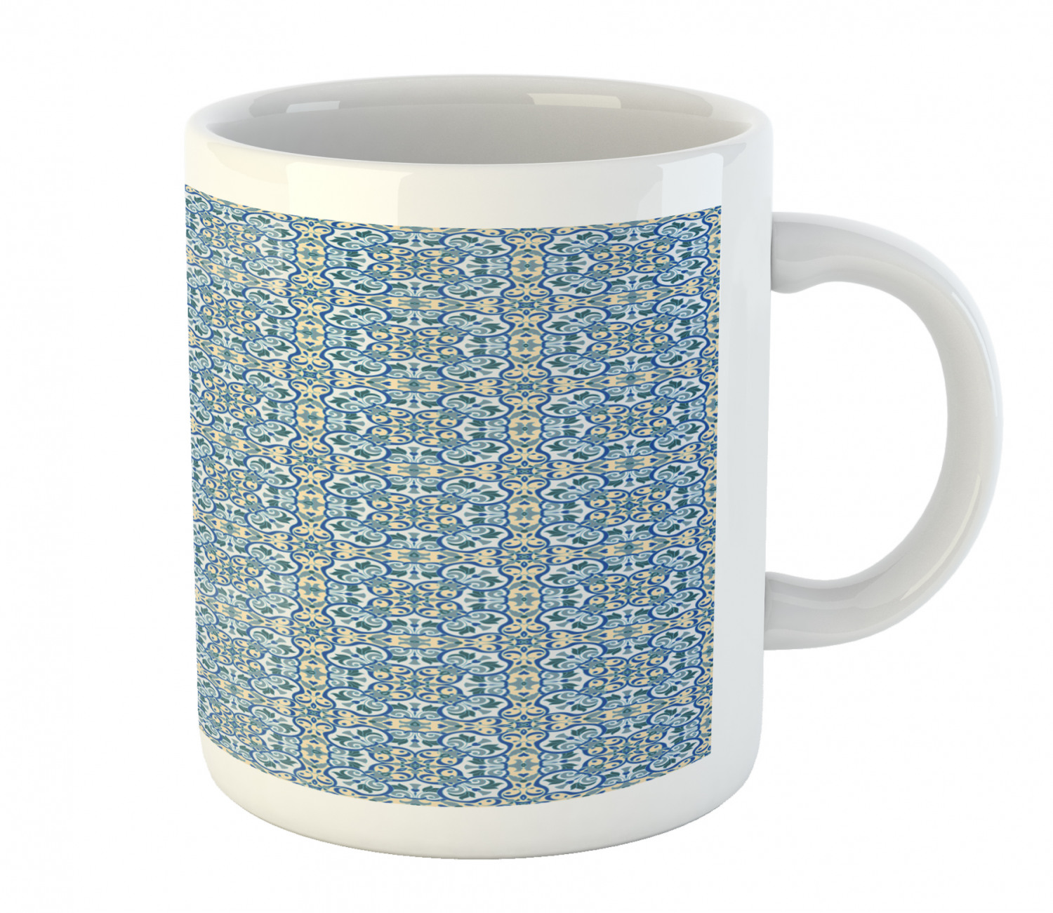 Floral Leaves Ceramic Coffee Mug Cup for Water Tea Drinks, 11 oz - Picture 54 of 244