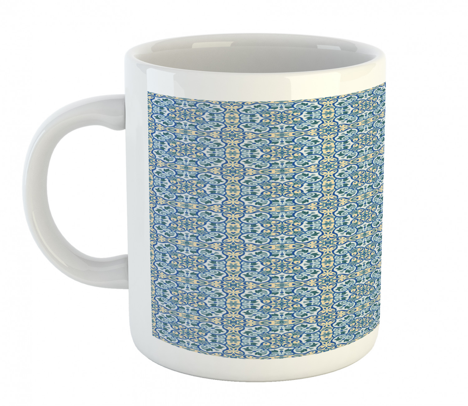 Floral Leaves Ceramic Coffee Mug Cup for Water Tea Drinks, 11 oz - Picture 55 of 244