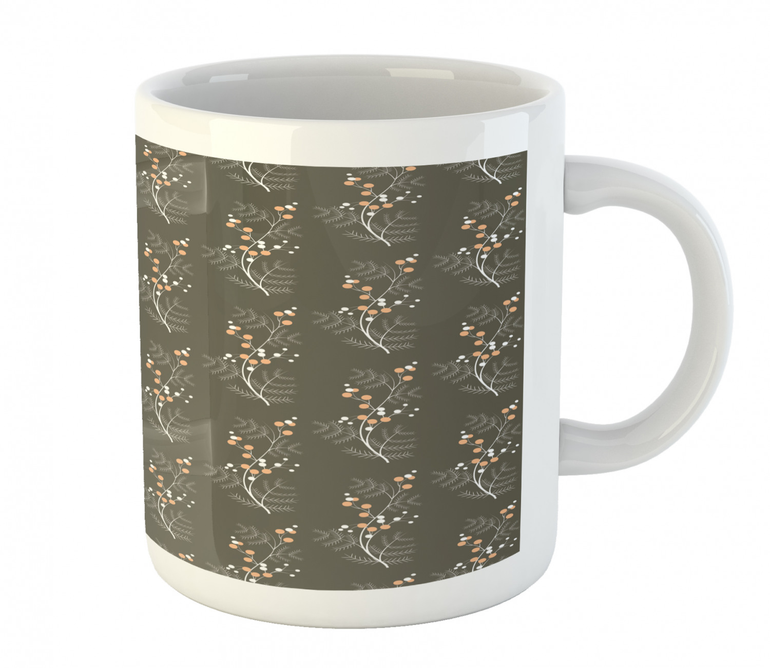 Ambesonne Flower Nature Ceramic Coffee Mug Cup for Water Tea Drinks, 11 oz - Picture 210 of 244