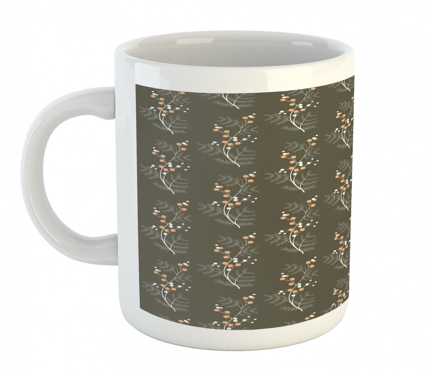 Ambesonne Flower Nature Ceramic Coffee Mug Cup for Water Tea Drinks, 11 oz - Picture 211 of 244