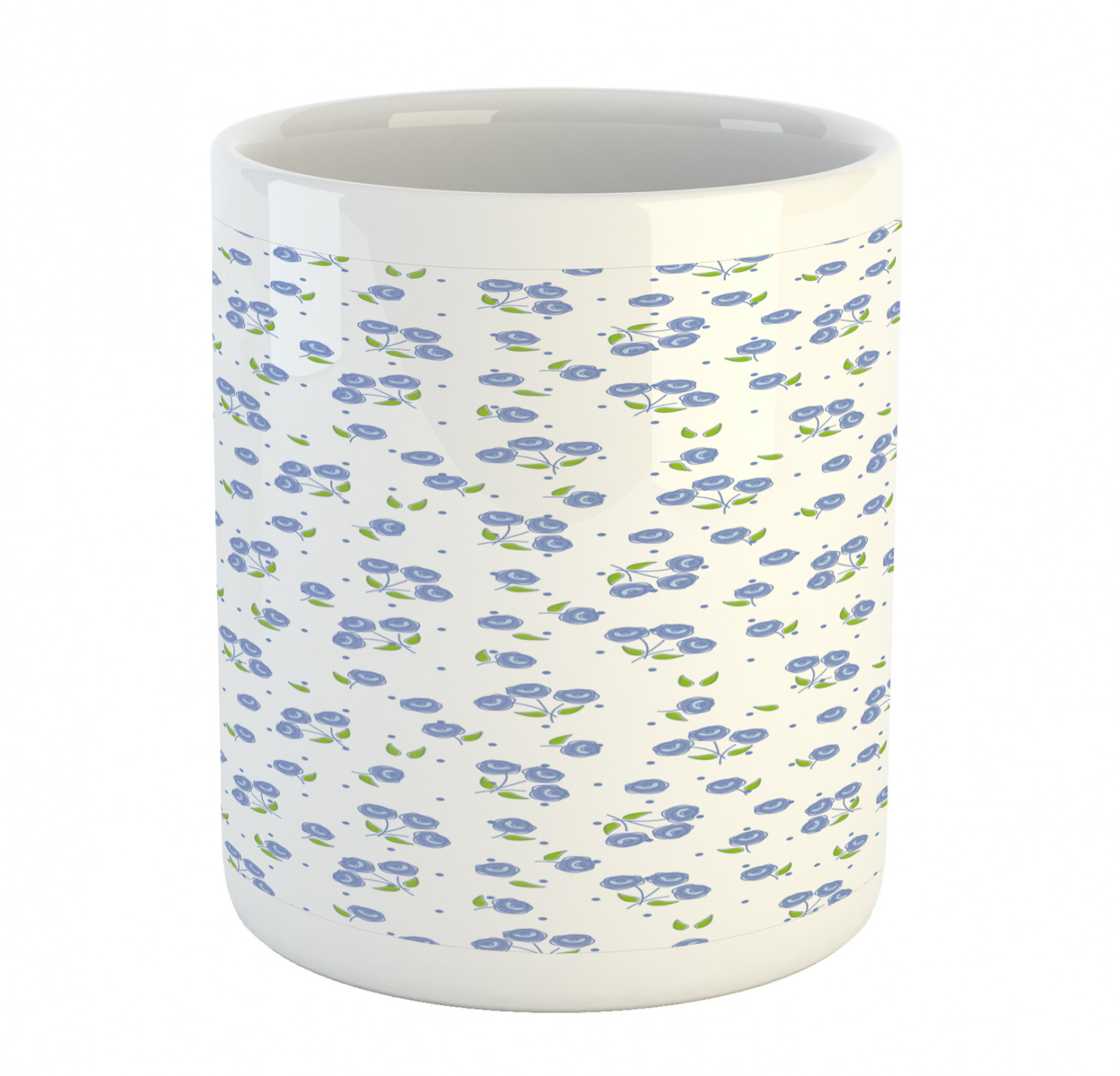 Floral Leaves Ceramic Coffee Mug Cup for Water Tea Drinks, 11 oz - Picture 221 of 244