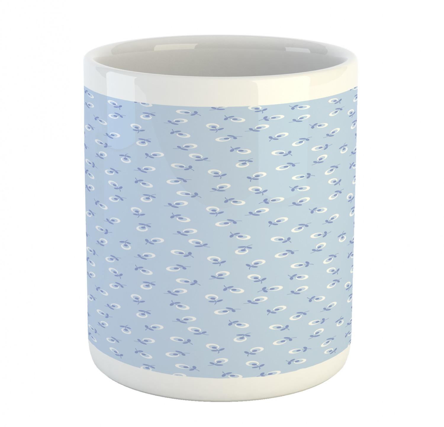 Floral Leaves Ceramic Coffee Mug Cup for Water Tea Drinks, 11 oz - Picture 173 of 244