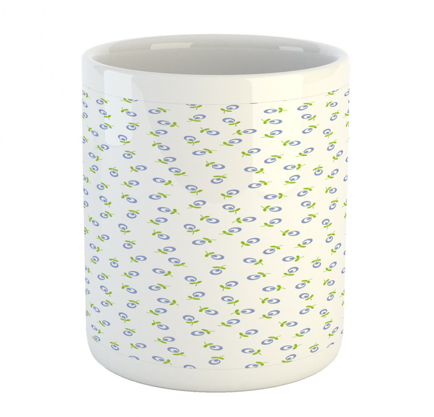 Floral Leaves Ceramic Coffee Mug Cup for Water Tea Drinks, 11 oz - Picture 113 of 244
