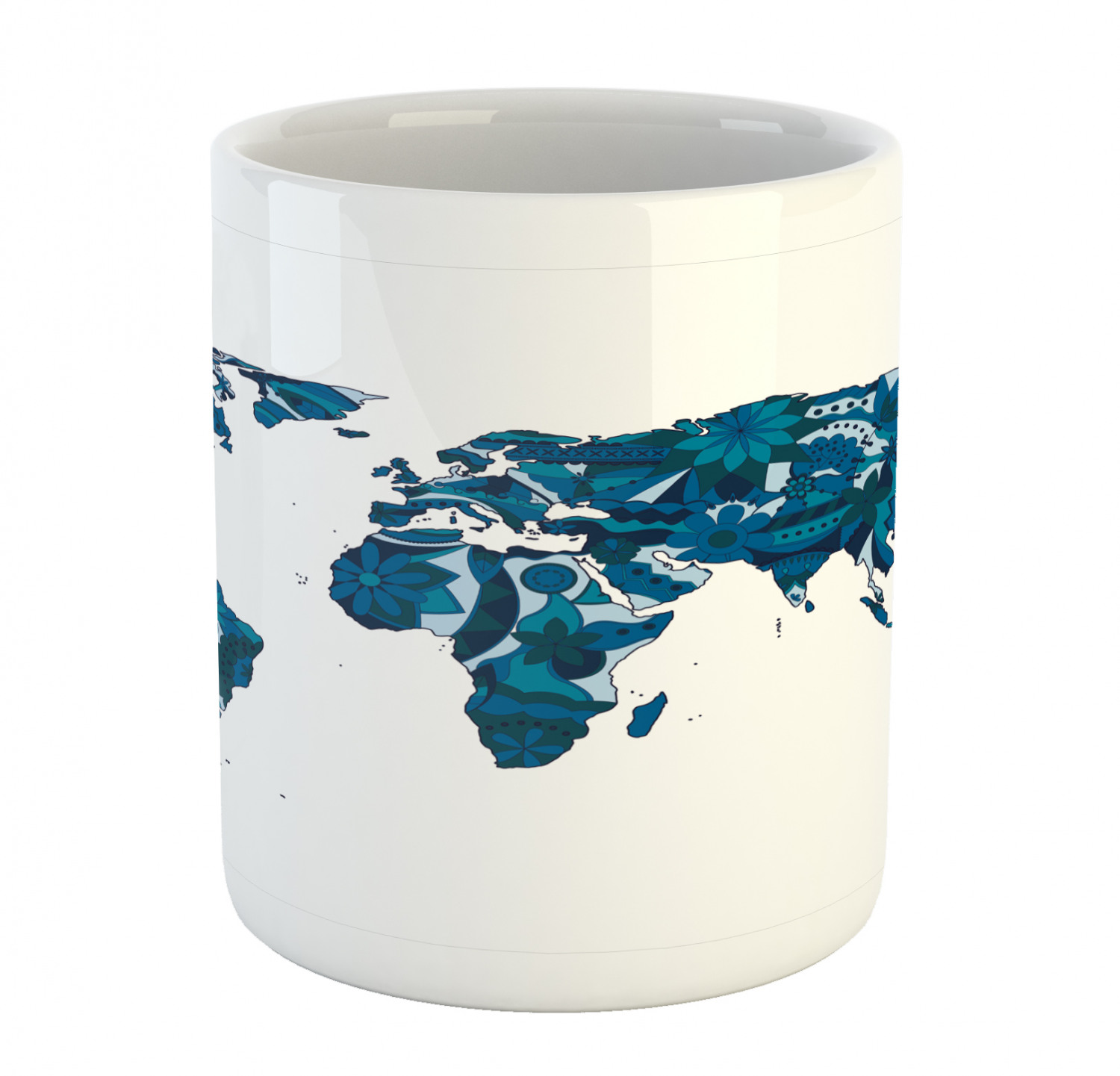 Ambesonne Flower Nature Ceramic Coffee Mug Cup for Water Tea Drinks, 11 oz - Picture 97 of 244