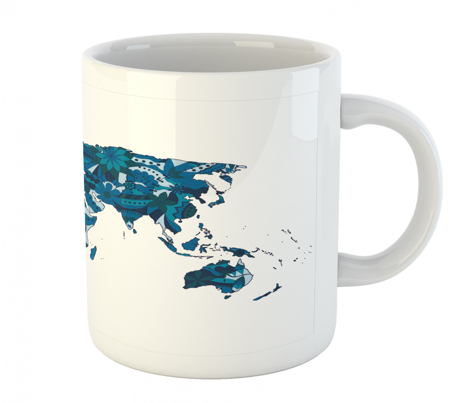 Ambesonne Flower Nature Ceramic Coffee Mug Cup for Water Tea Drinks, 11 oz - Picture 98 of 244