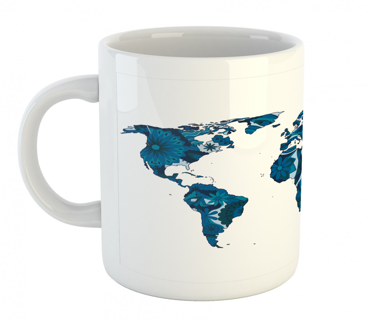 Ambesonne Flower Nature Ceramic Coffee Mug Cup for Water Tea Drinks, 11 oz - Picture 99 of 244