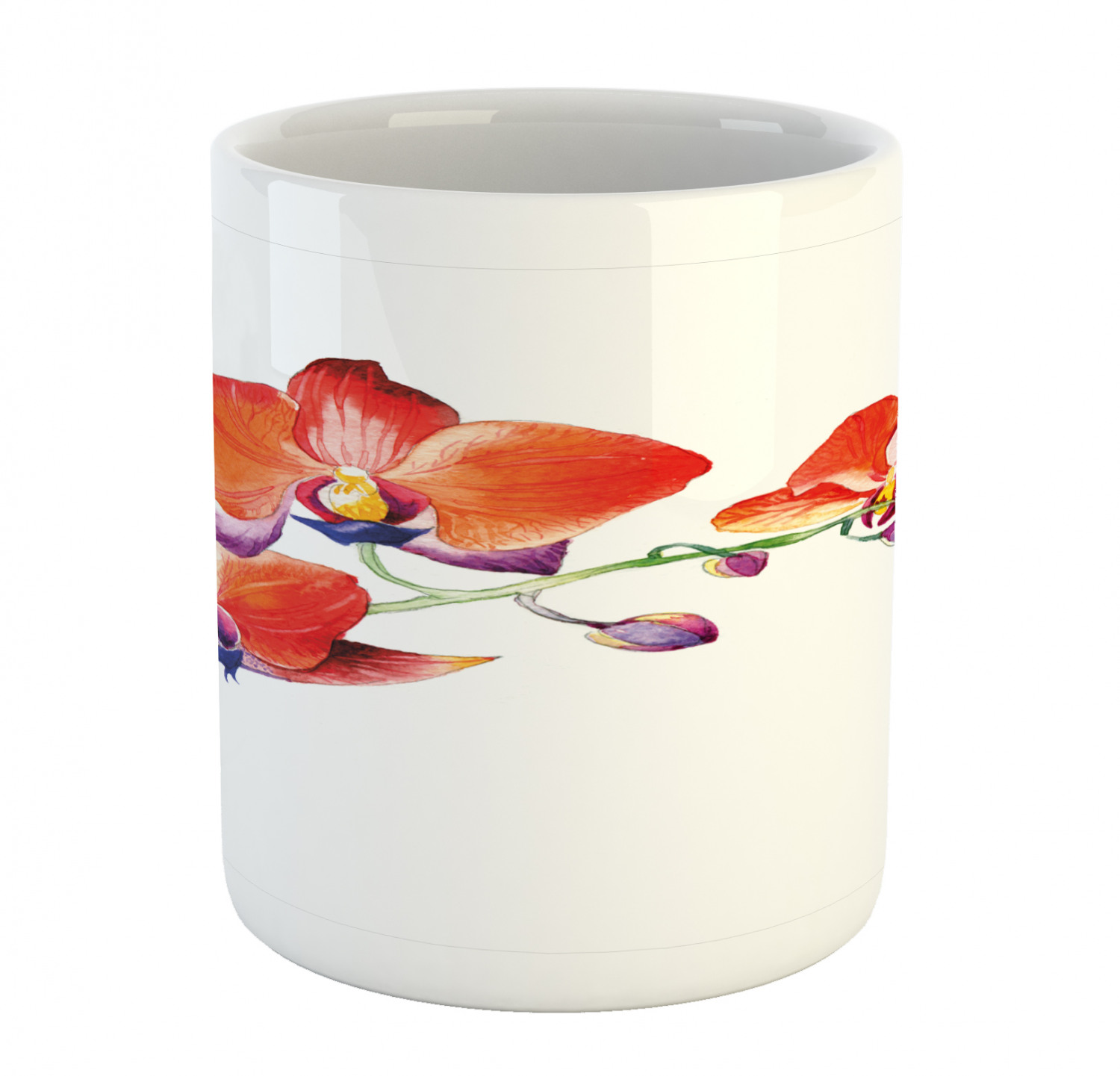 Ambesonne Flower Nature Ceramic Coffee Mug Cup for Water Tea Drinks, 11 oz - Picture 129 of 244