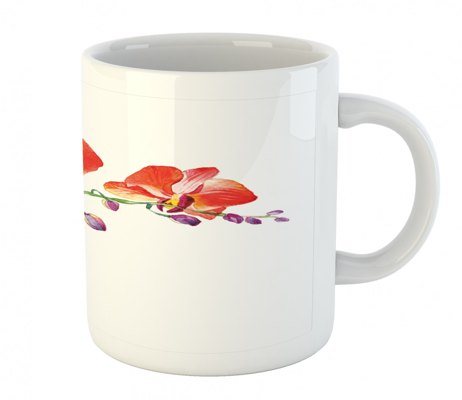 Ambesonne Flower Nature Ceramic Coffee Mug Cup for Water Tea Drinks, 11 oz - Picture 130 of 244
