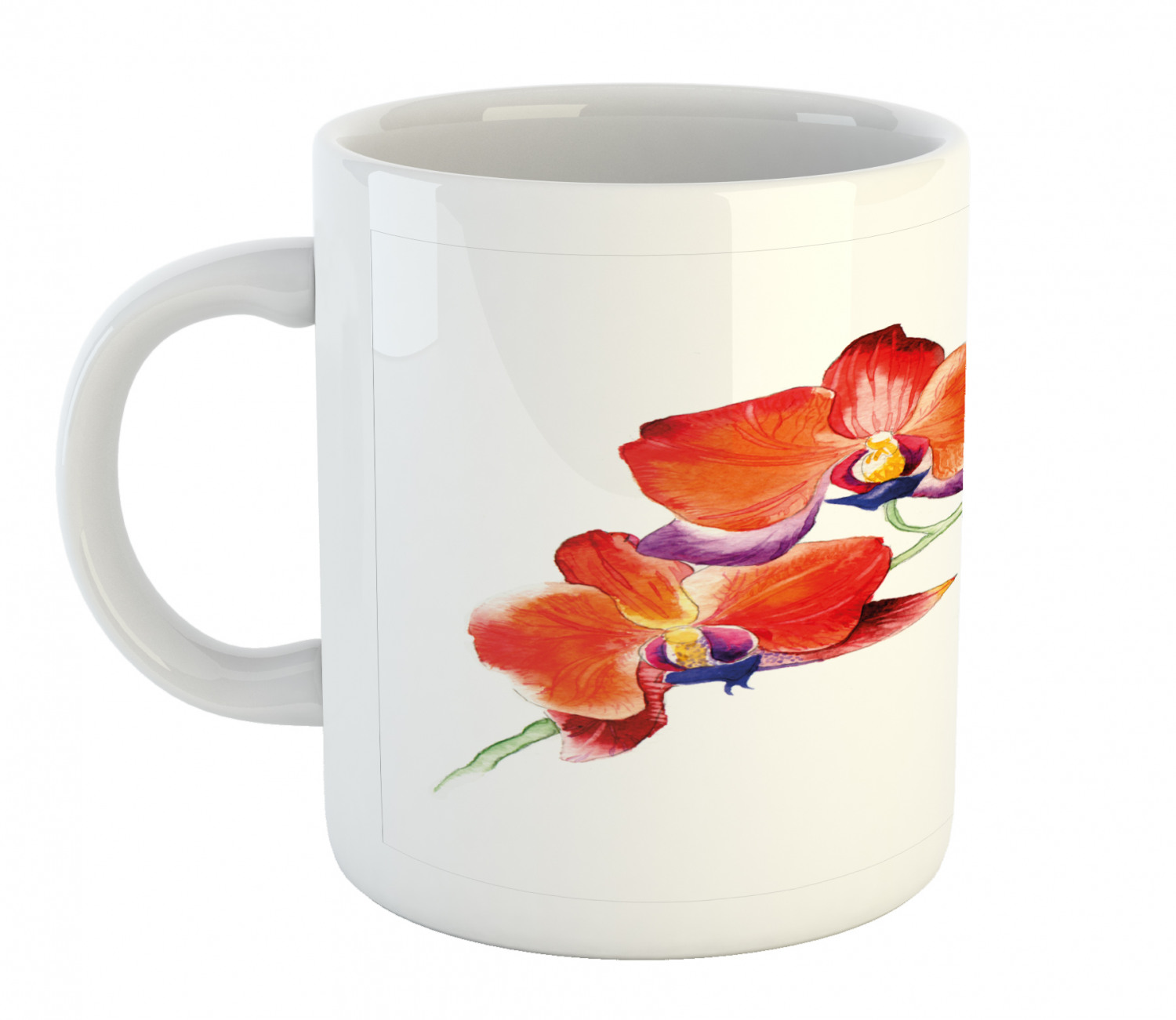 Ambesonne Flower Nature Ceramic Coffee Mug Cup for Water Tea Drinks, 11 oz - Picture 131 of 244