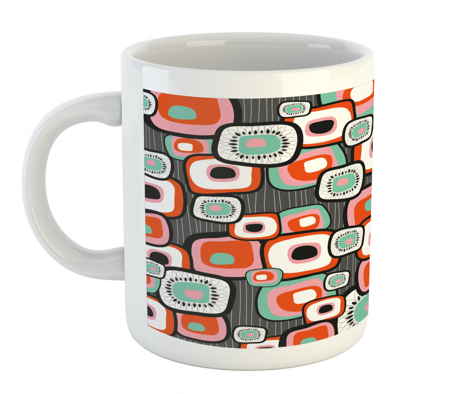 Ambesonne Vintage Home Ceramic Coffee Mug Cup for Water Tea Drinks, 11 oz - Picture 107 of 244
