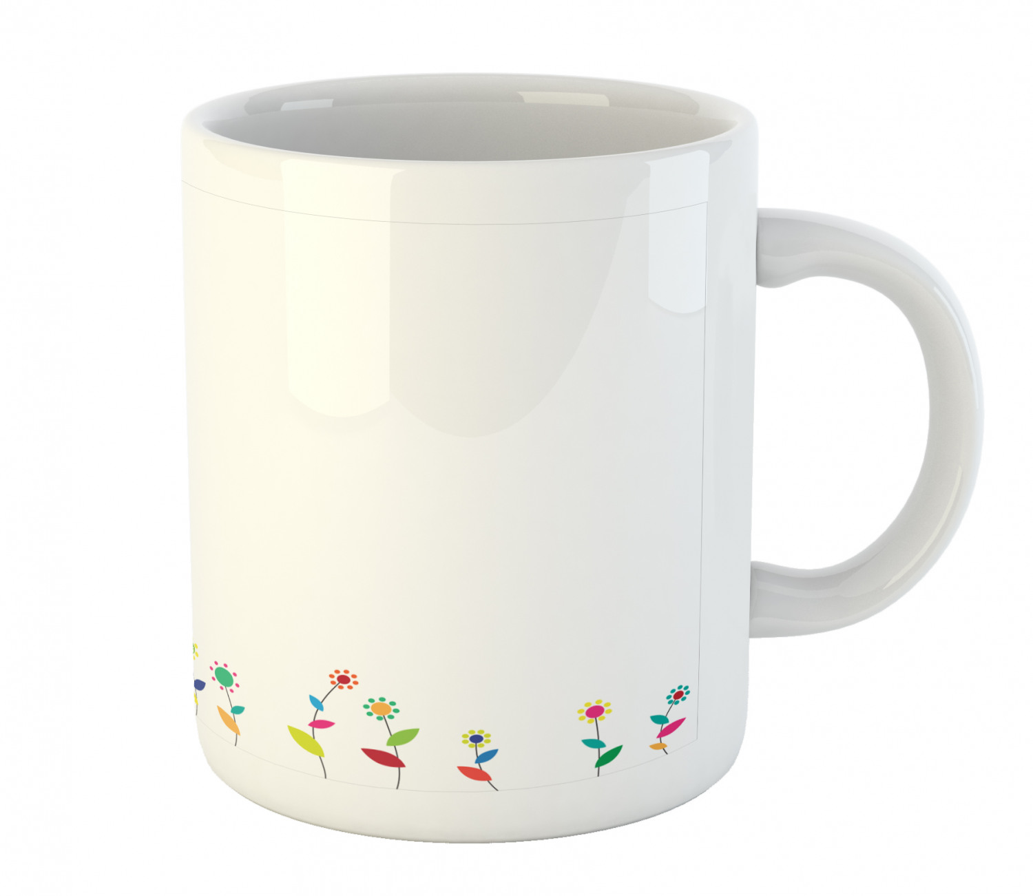 Floral Leaves Ceramic Coffee Mug Cup for Water Tea Drinks, 11 oz - Picture 202 of 244