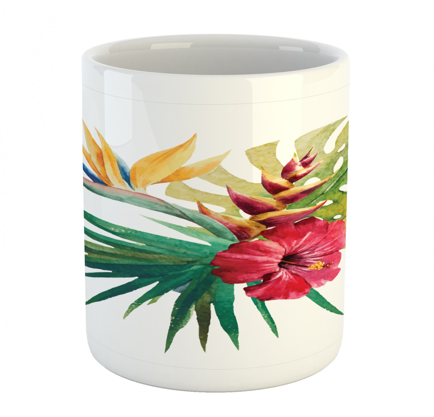 Floral Leaves Ceramic Coffee Mug Cup for Water Tea Drinks, 11 oz - Picture 241 of 244