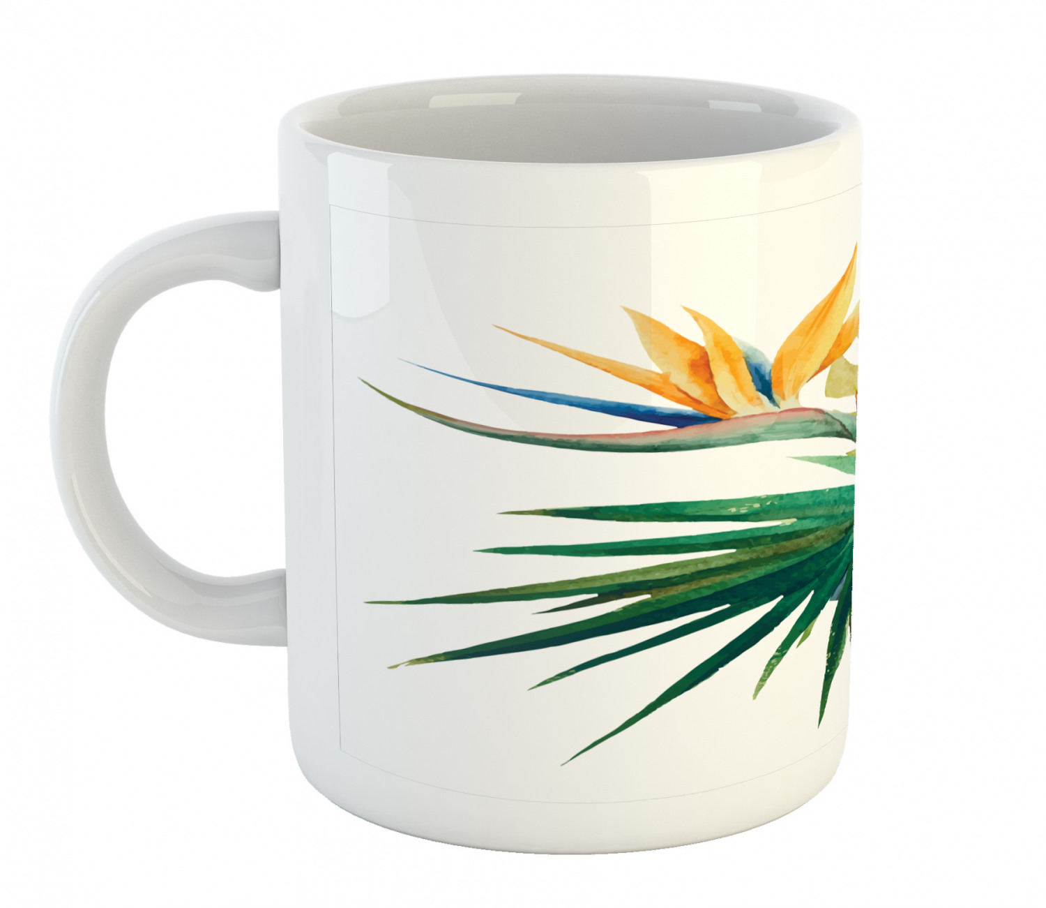 Floral Leaves Ceramic Coffee Mug Cup for Water Tea Drinks, 11 oz - Picture 243 of 244