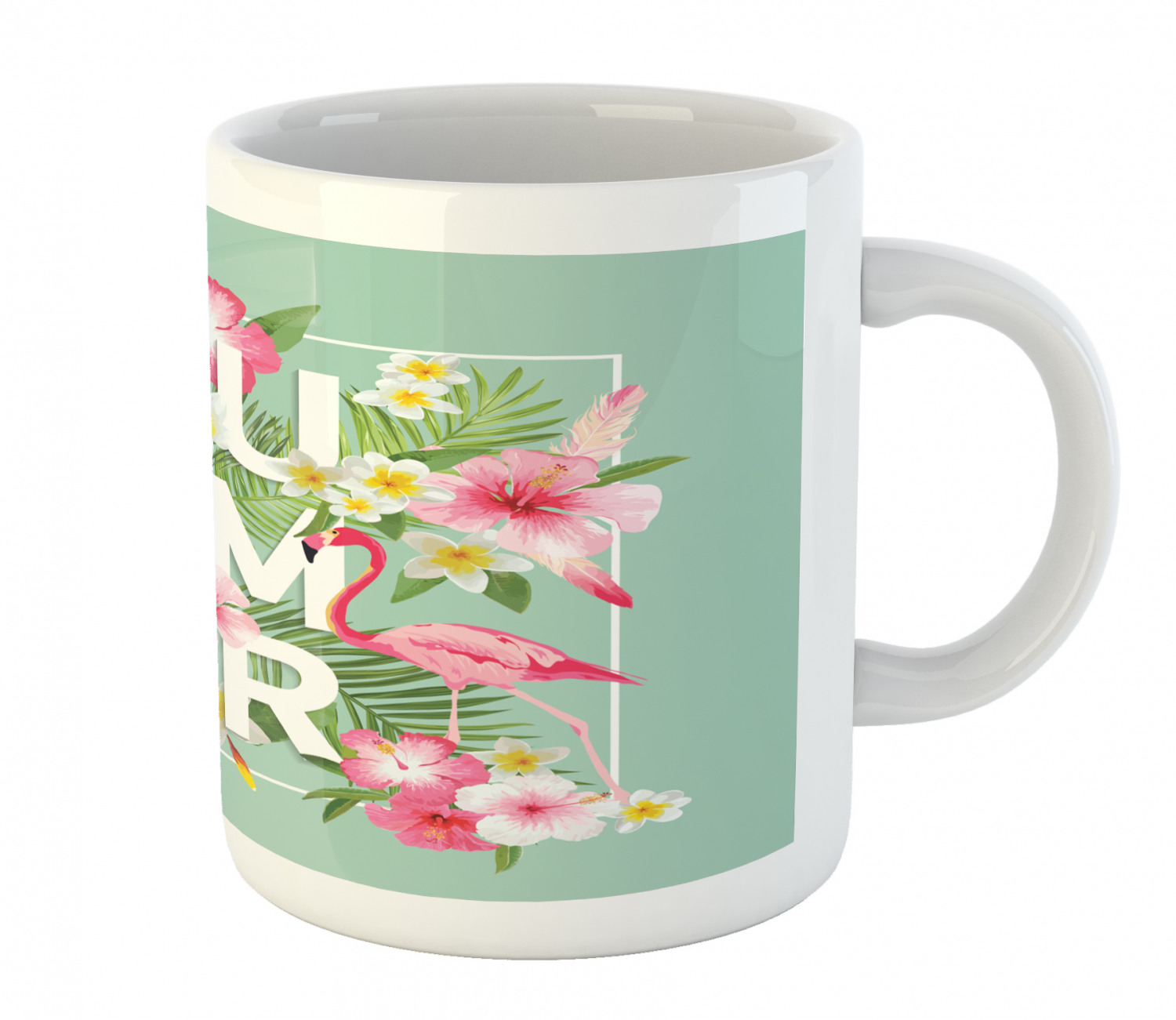 Floral Leaves Ceramic Coffee Mug Cup for Water Tea Drinks, 11 oz - Picture 206 of 244