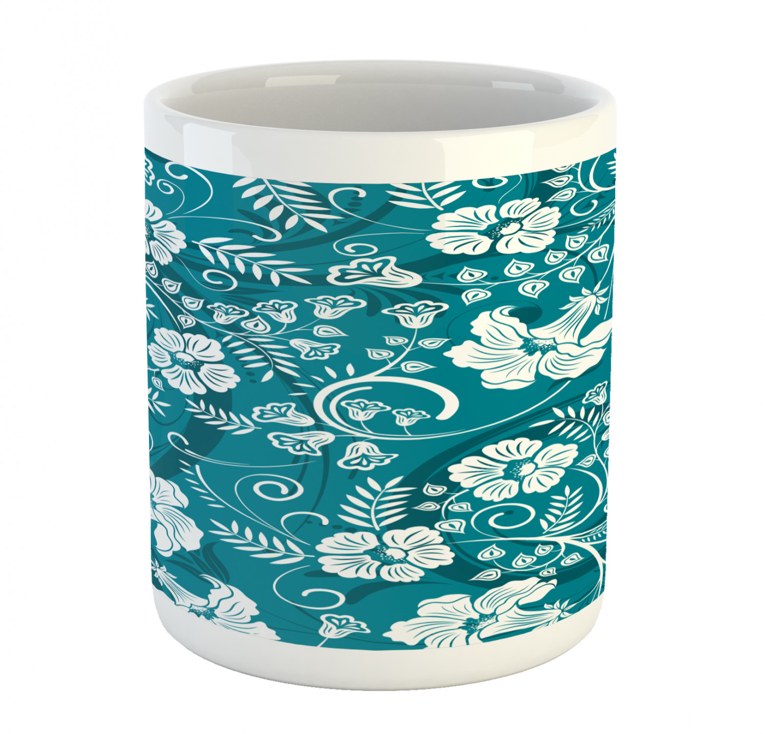 Ambesonne Flower Nature Ceramic Coffee Mug Cup for Water Tea Drinks, 11 oz - Picture 81 of 244