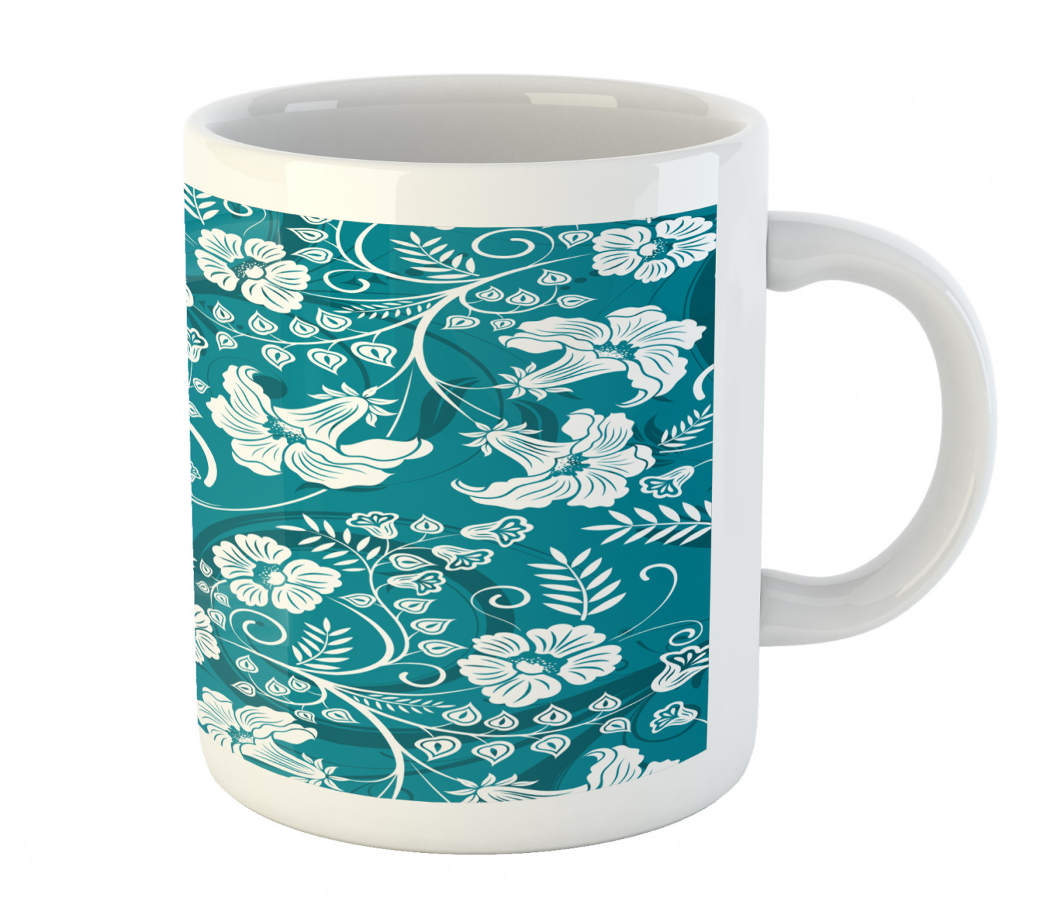 Ambesonne Flower Nature Ceramic Coffee Mug Cup for Water Tea Drinks, 11 oz - Picture 82 of 244