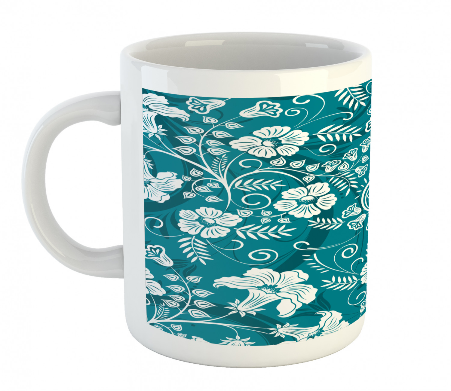 Ambesonne Flower Nature Ceramic Coffee Mug Cup for Water Tea Drinks, 11 oz - Picture 83 of 244
