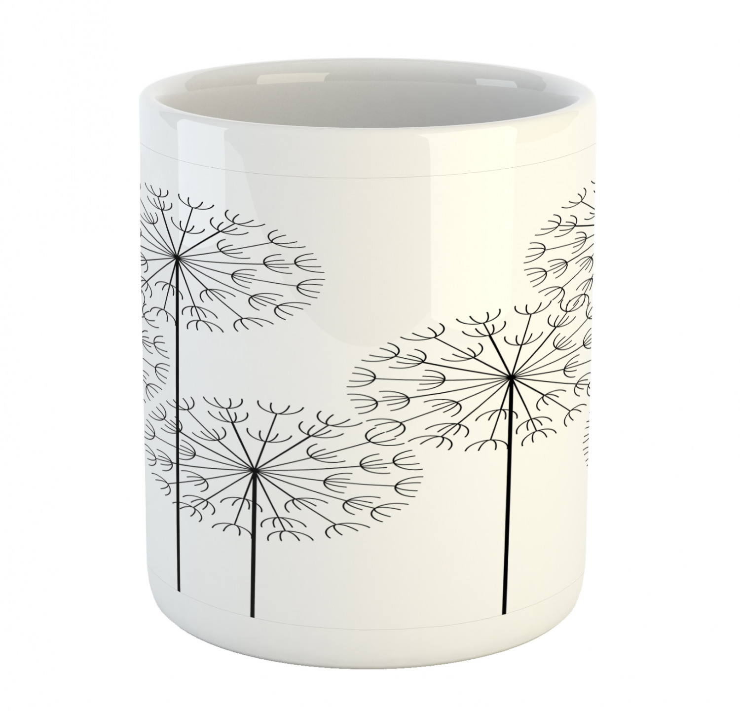 Floral Leaves Ceramic Coffee Mug Cup for Water Tea Drinks, 11 oz - Picture 61 of 244