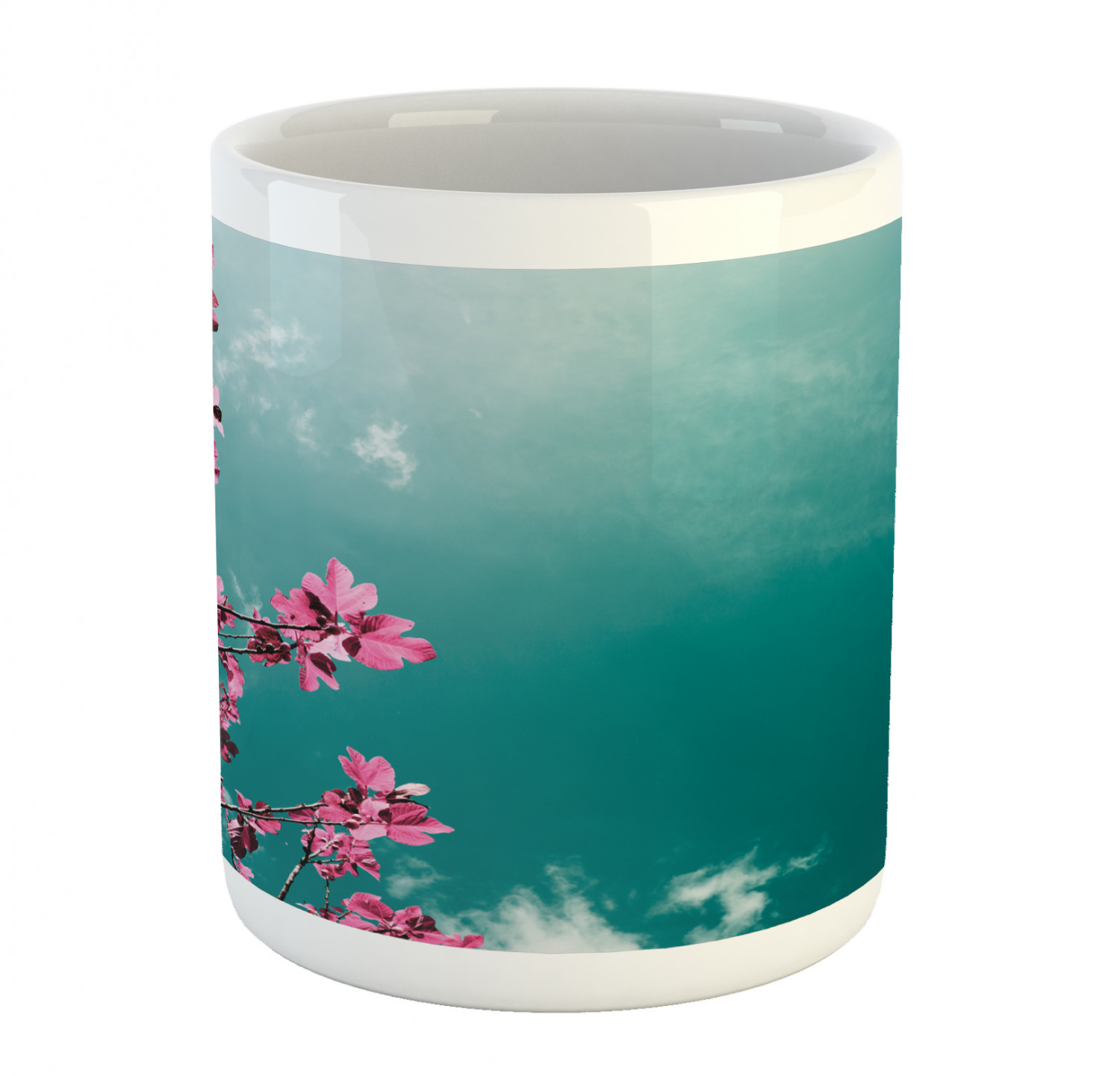 Floral Leaves Ceramic Coffee Mug Cup for Water Tea Drinks, 11 oz - Picture 189 of 244