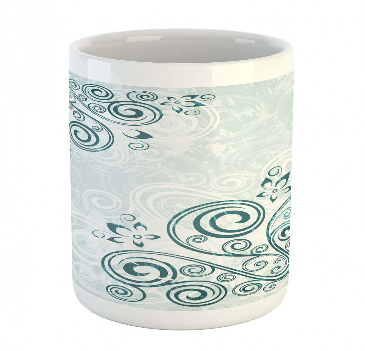 Floral Leaves Ceramic Coffee Mug Cup for Water Tea Drinks, 11 oz - Picture 169 of 244