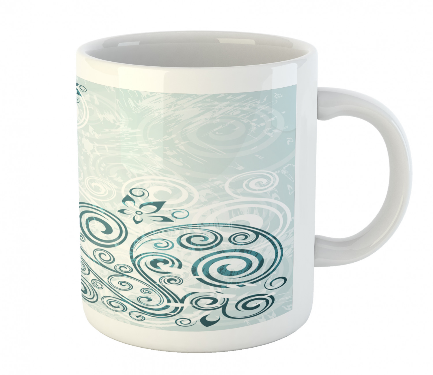 Floral Leaves Ceramic Coffee Mug Cup for Water Tea Drinks, 11 oz - Picture 170 of 244