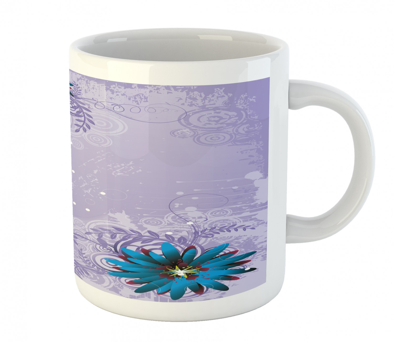 Floral Leaves Ceramic Coffee Mug Cup for Water Tea Drinks, 11 oz - Picture 110 of 244