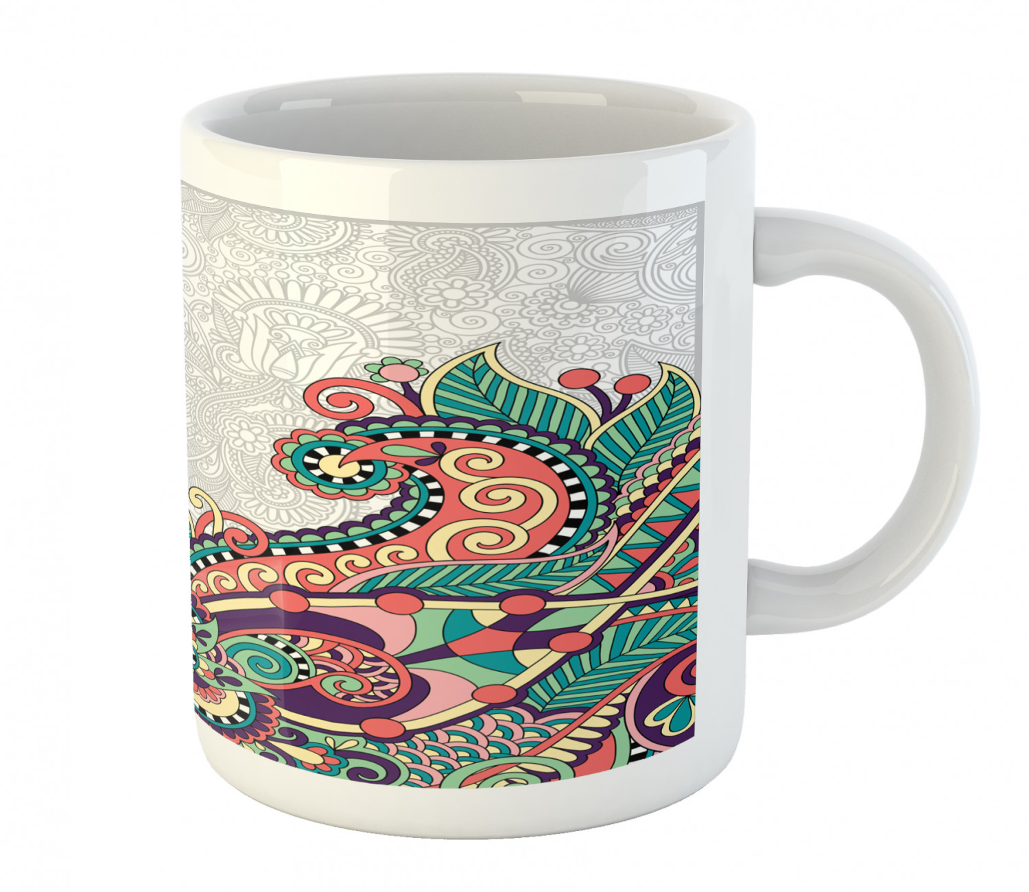 Ambesonne Flower Nature Ceramic Coffee Mug Cup for Water Tea Drinks, 11 oz - Picture 90 of 244