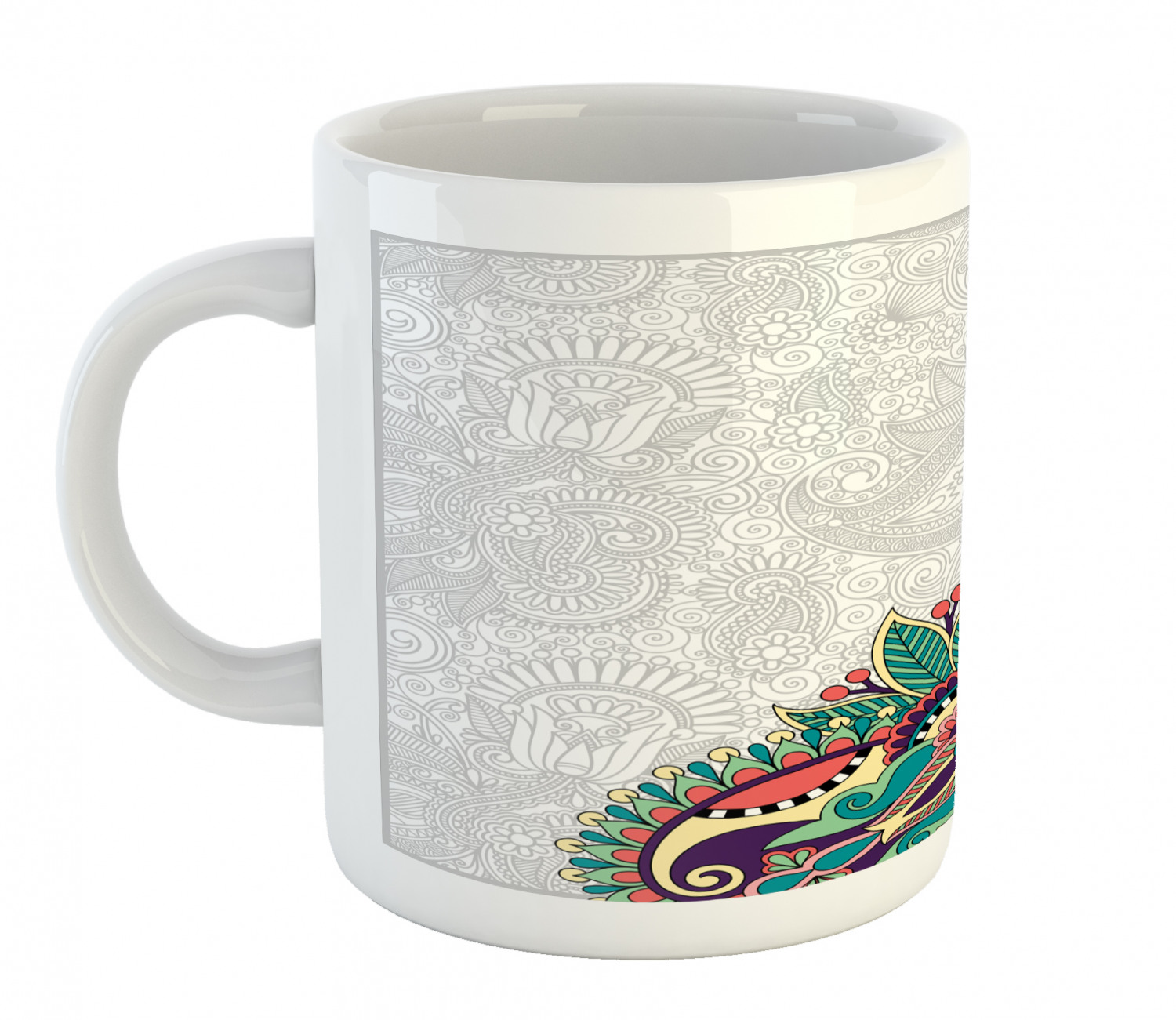 Ambesonne Flower Nature Ceramic Coffee Mug Cup for Water Tea Drinks, 11 oz - Picture 91 of 244