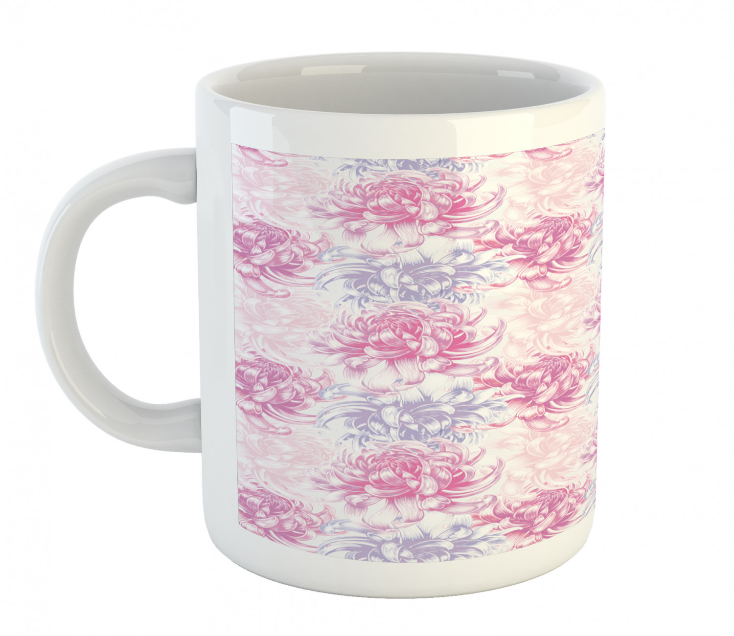Ambesonne Flower Nature Ceramic Coffee Mug Cup for Water Tea Drinks, 11 oz - Picture 175 of 244
