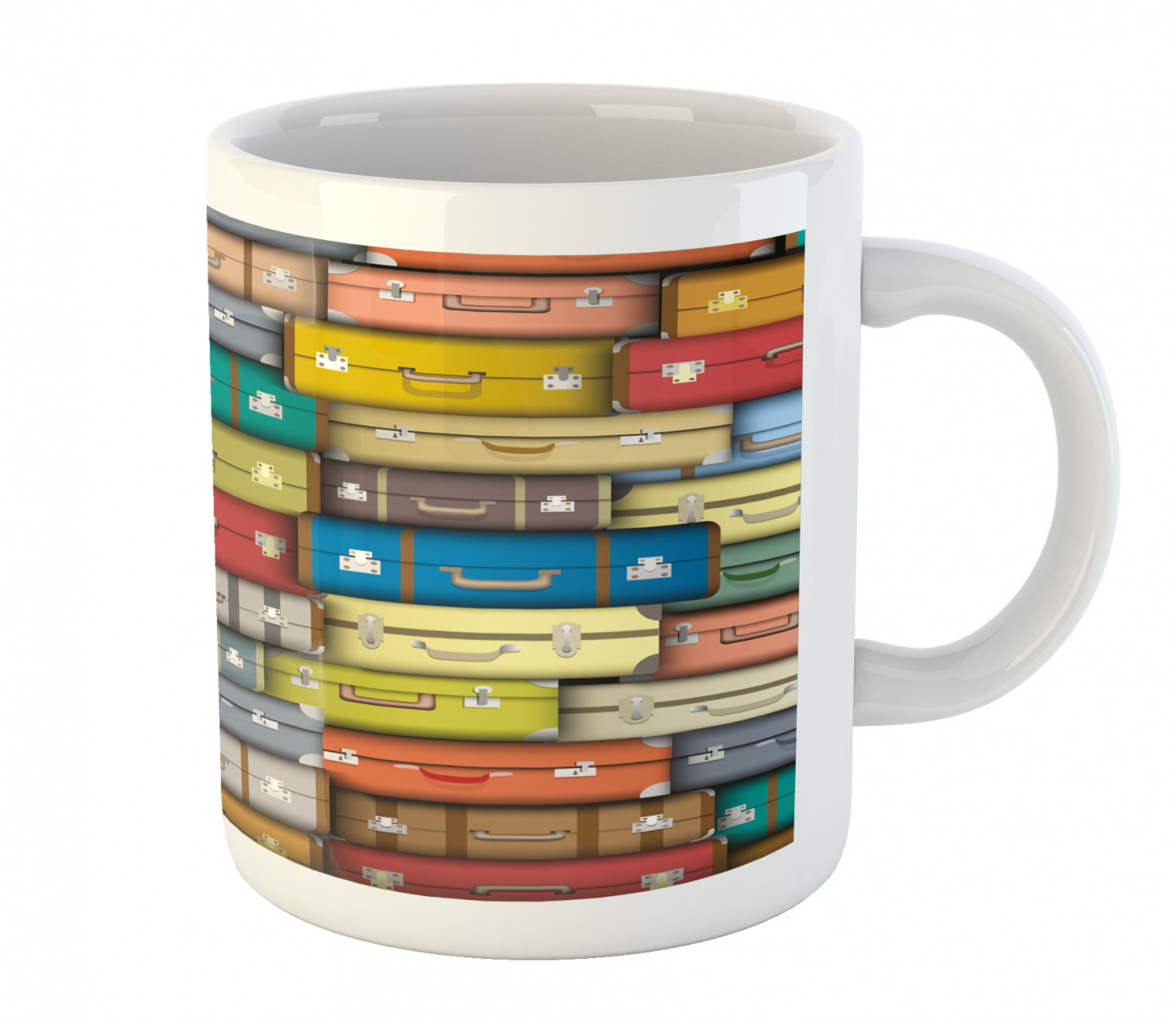 Ambesonne Vintage Home Ceramic Coffee Mug Cup for Water Tea Drinks, 11 oz - Picture 50 of 244