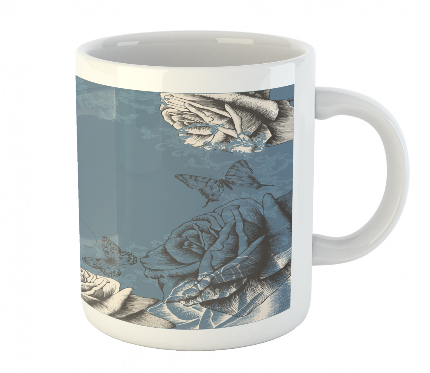 Ambesonne Vintage Home Ceramic Coffee Mug Cup for Water Tea Drinks, 11 oz - Picture 110 of 244
