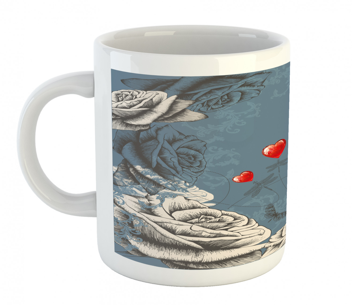 Ambesonne Vintage Home Ceramic Coffee Mug Cup for Water Tea Drinks, 11 oz - Picture 111 of 244