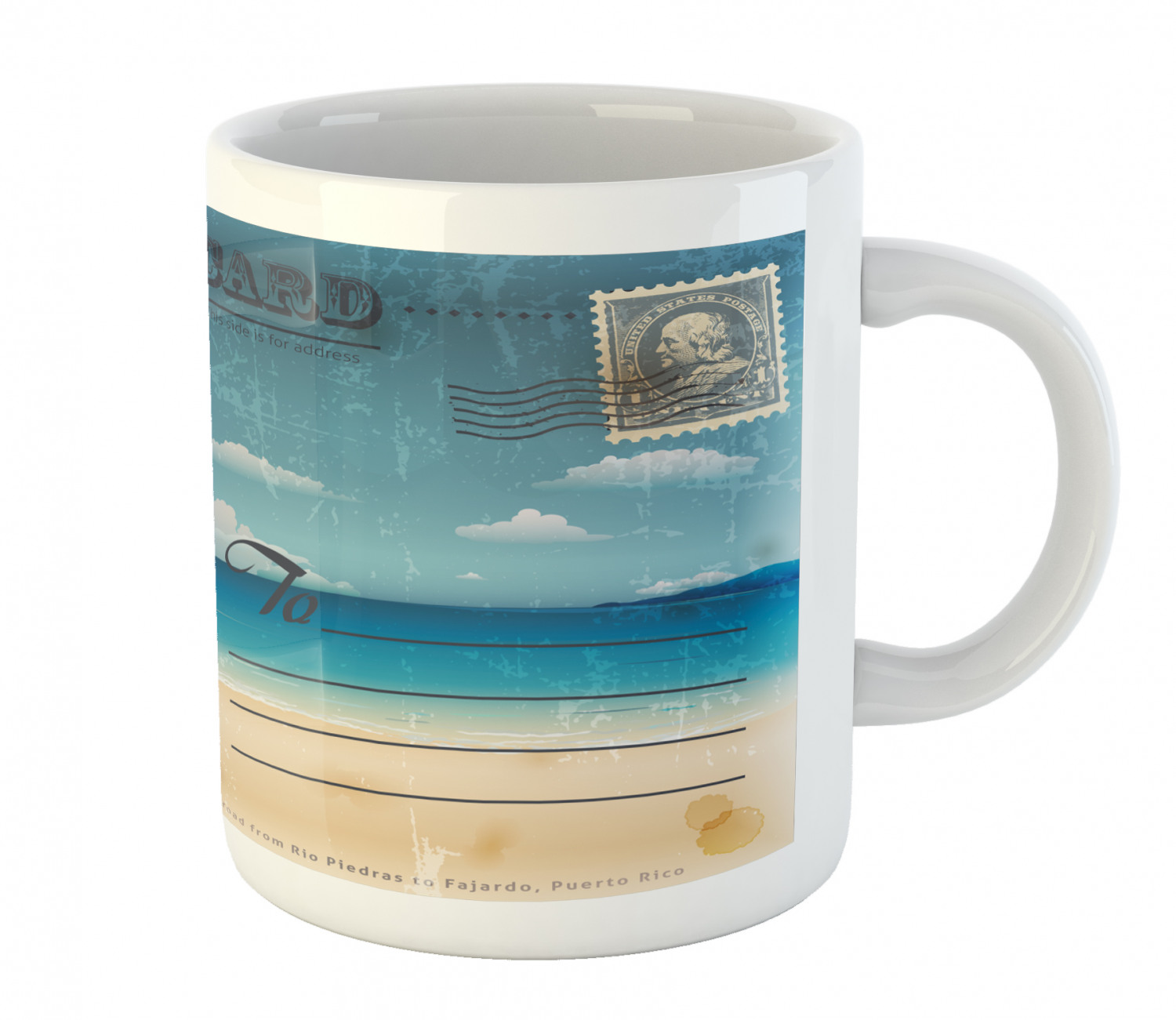 Ambesonne Vintage Home Ceramic Coffee Mug Cup for Water Tea Drinks, 11 oz - Picture 222 of 244