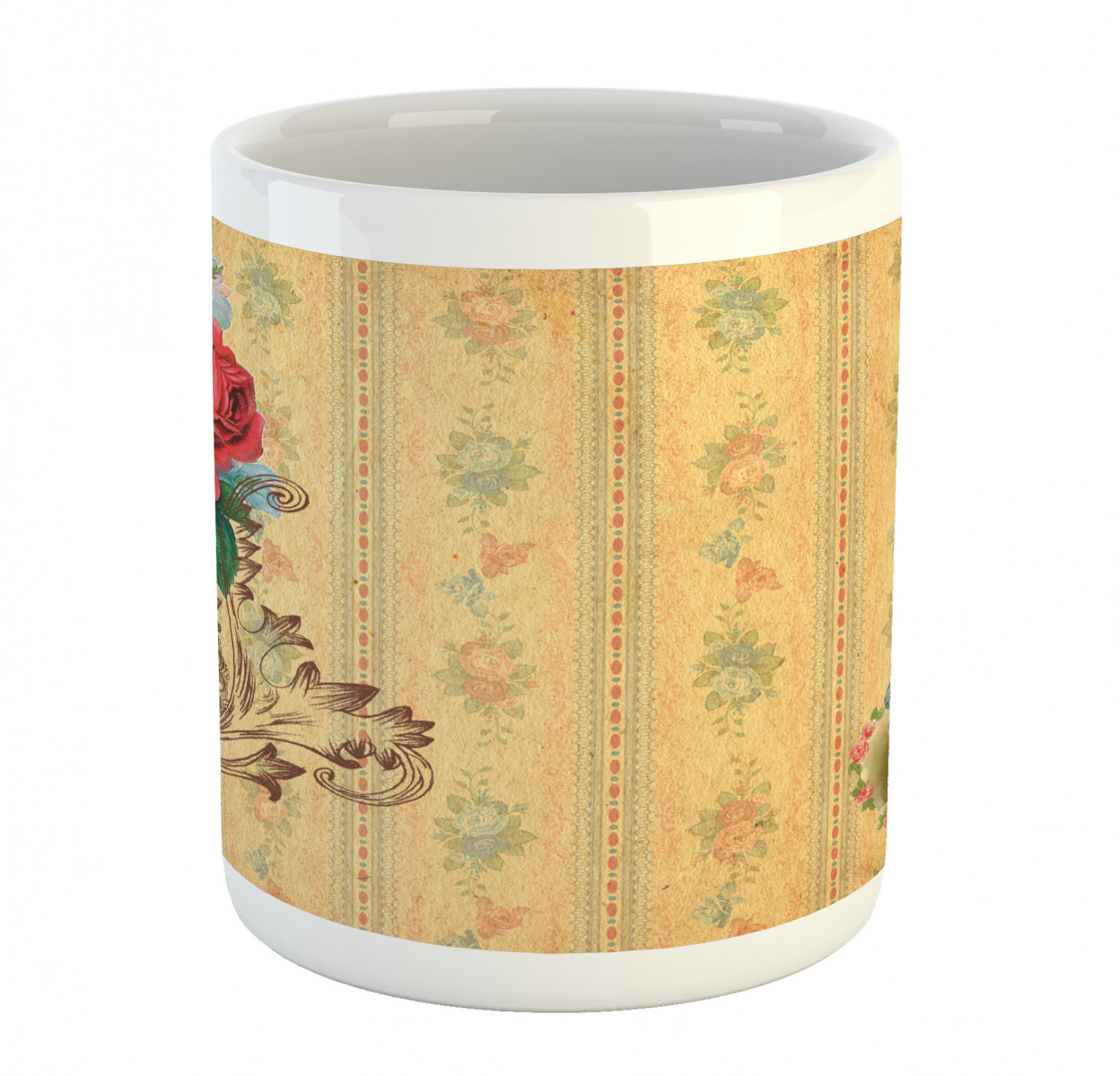 Ambesonne Vintage Home Ceramic Coffee Mug Cup for Water Tea Drinks, 11 oz - Picture 205 of 244