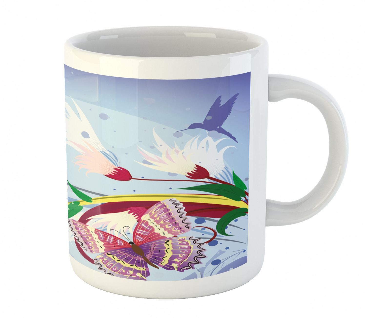 Floral Leaves Ceramic Coffee Mug Cup for Water Tea Drinks, 11 oz - Picture 74 of 244