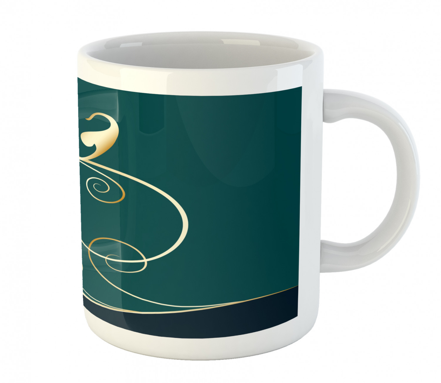 Floral Leaves Ceramic Coffee Mug Cup for Water Tea Drinks, 11 oz - Picture 194 of 244