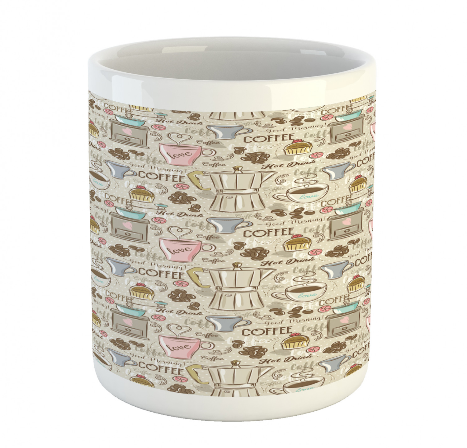 Ambesonne Vintage Home Ceramic Coffee Mug Cup for Water Tea Drinks, 11 oz - Picture 45 of 244