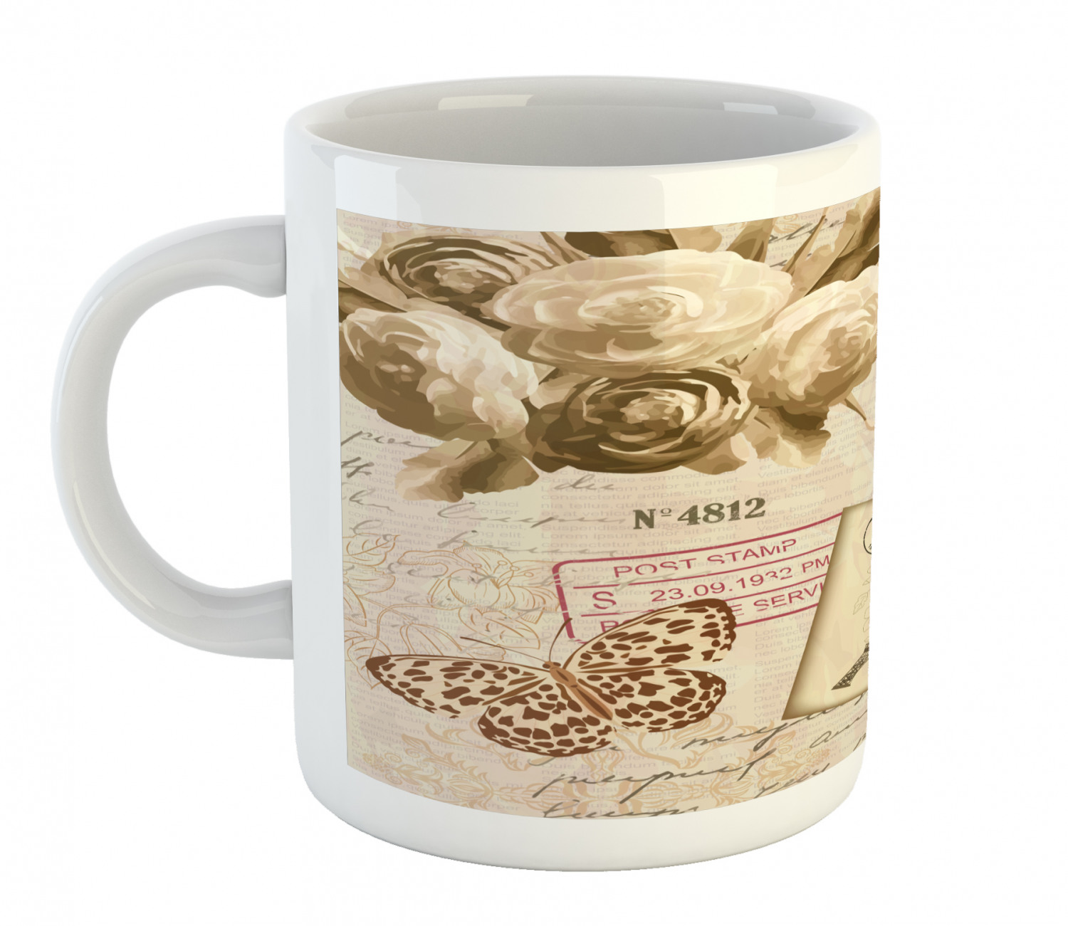 Ambesonne Vintage Home Ceramic Coffee Mug Cup for Water Tea Drinks, 11 oz - Picture 163 of 244