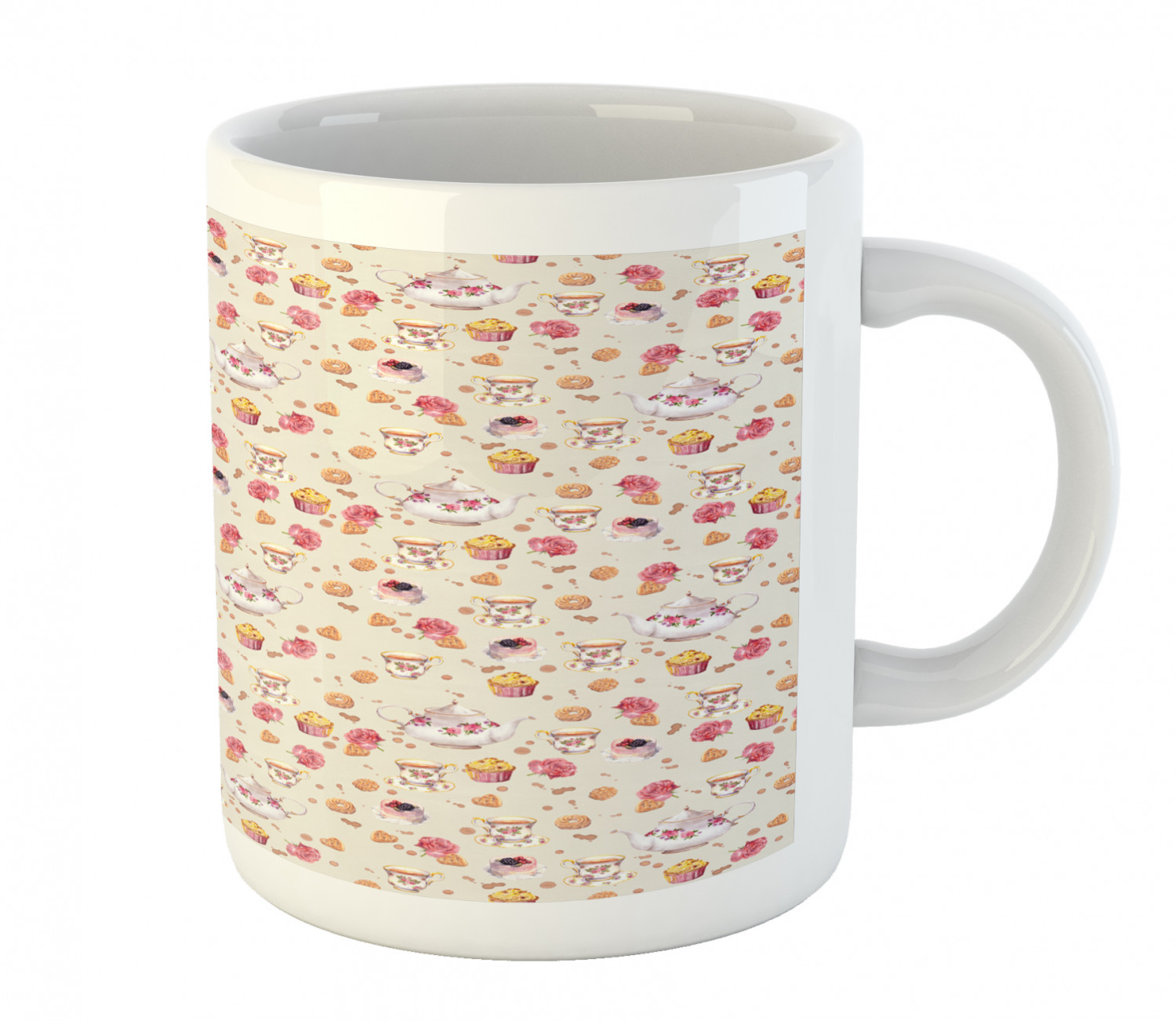 Ambesonne Vintage Home Ceramic Coffee Mug Cup for Water Tea Drinks, 11 oz - Picture 18 of 244