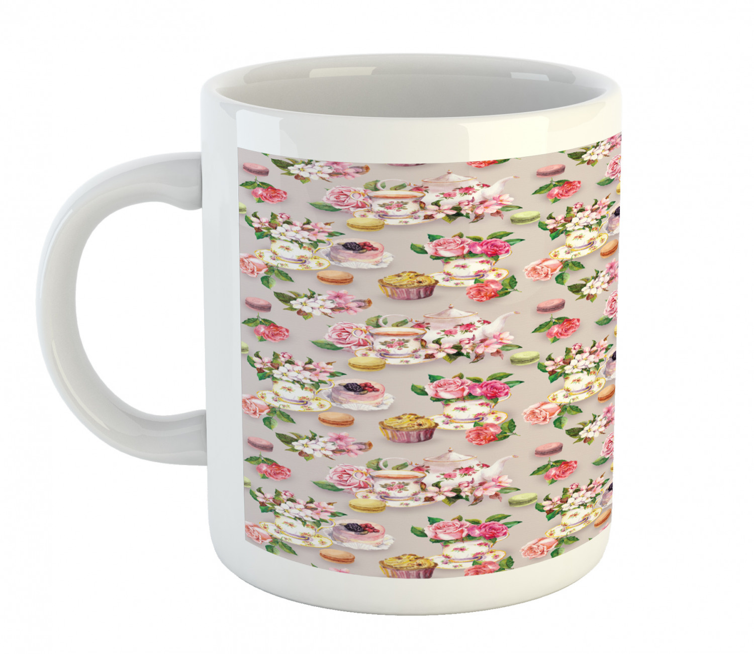 Ambesonne Vintage Home Ceramic Coffee Mug Cup for Water Tea Drinks, 11 oz - Picture 23 of 244