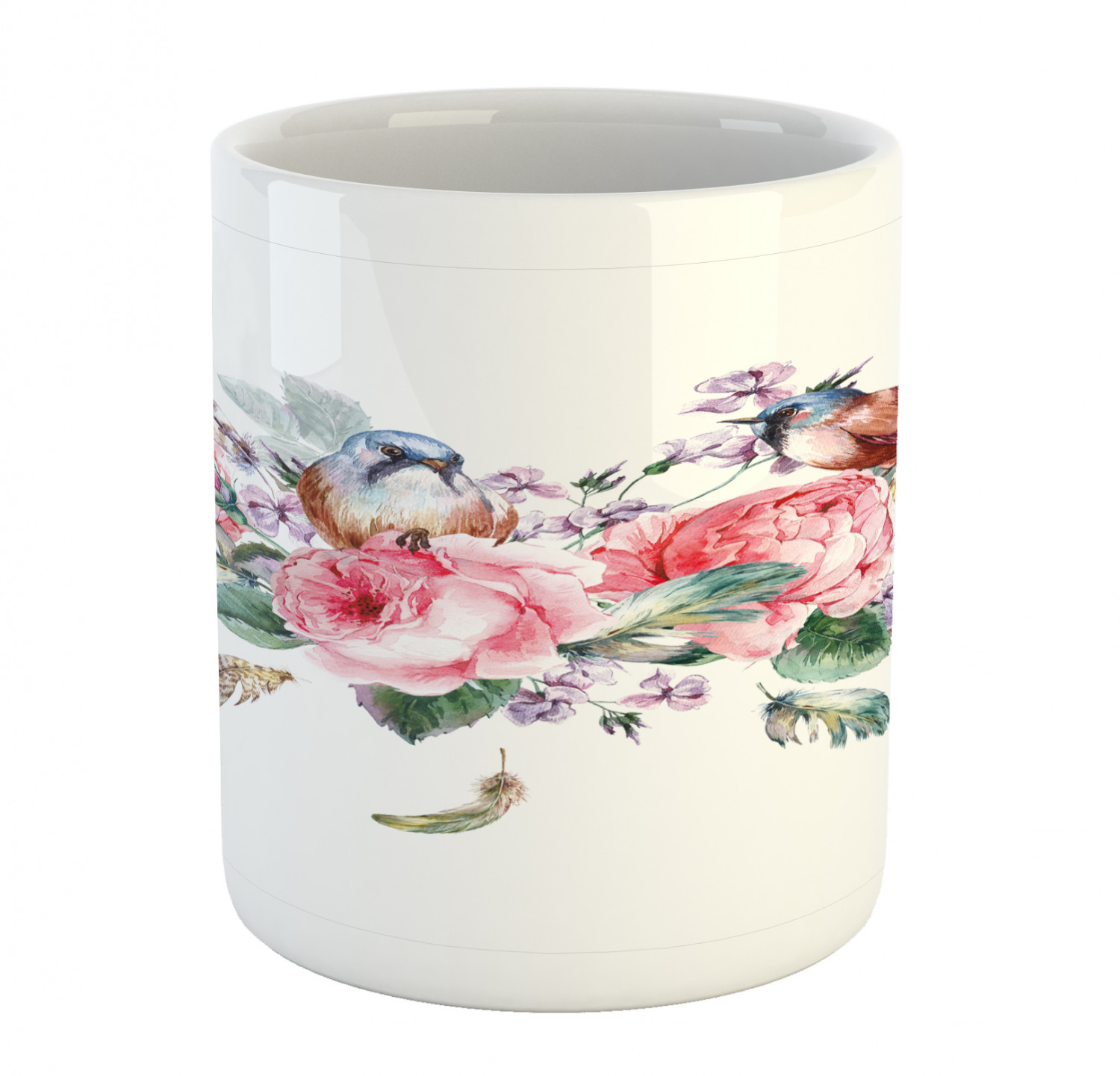 Ambesonne Flower Nature Ceramic Coffee Mug Cup for Water Tea Drinks, 11 oz - Picture 225 of 244