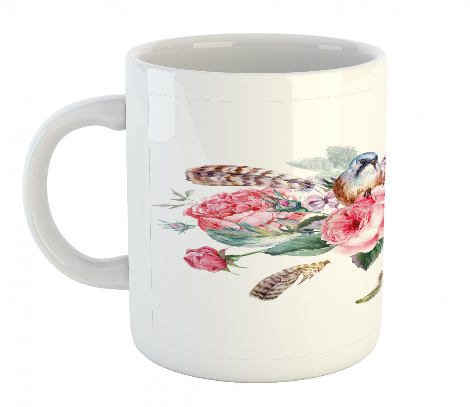 Ambesonne Flower Nature Ceramic Coffee Mug Cup for Water Tea Drinks, 11 oz - Picture 227 of 244