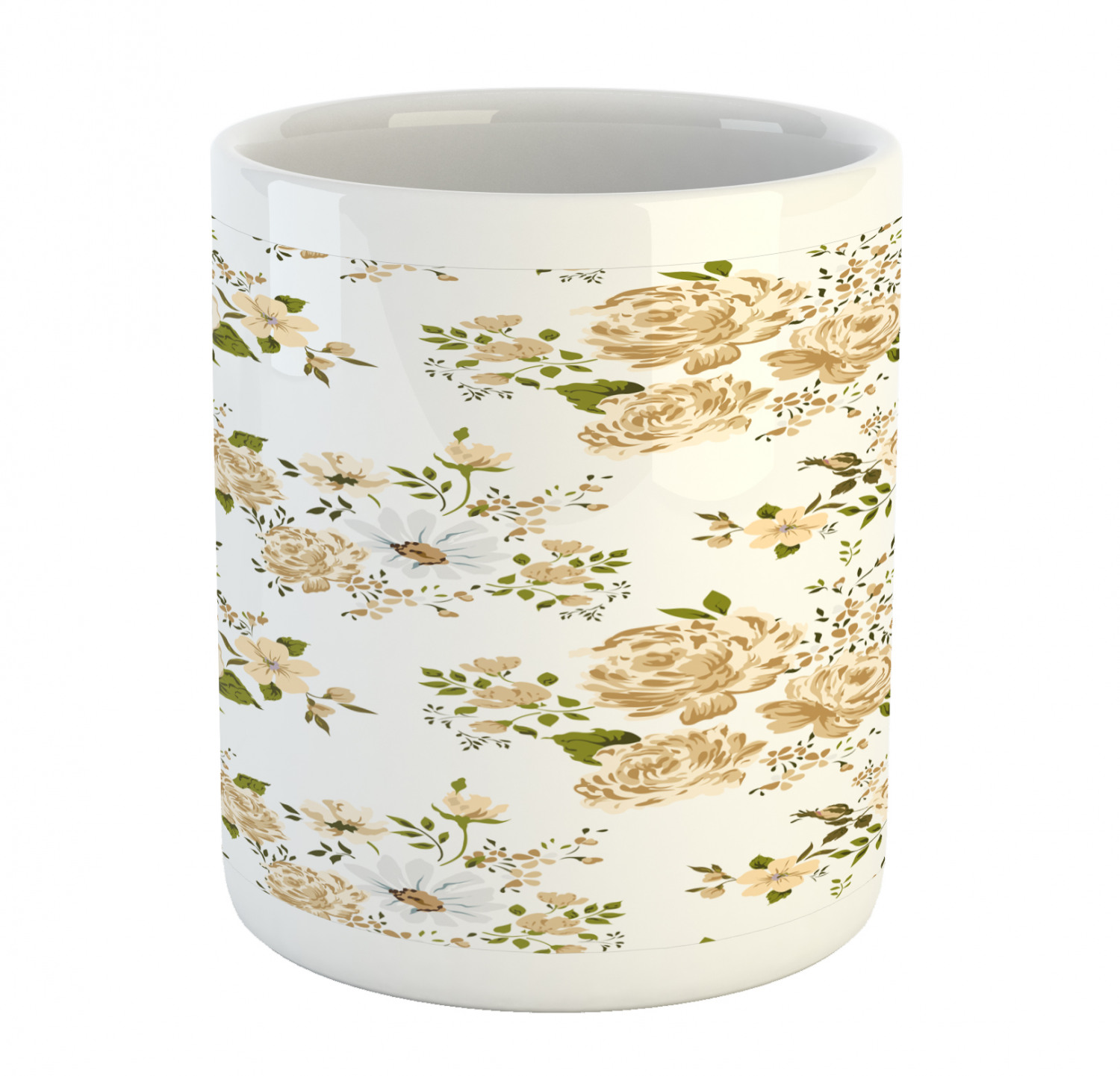 Ambesonne Flower Nature Ceramic Coffee Mug Cup for Water Tea Drinks, 11 oz - Picture 85 of 244