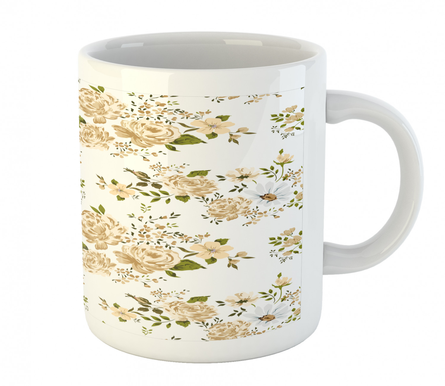 Ambesonne Flower Nature Ceramic Coffee Mug Cup for Water Tea Drinks, 11 oz - Picture 86 of 244