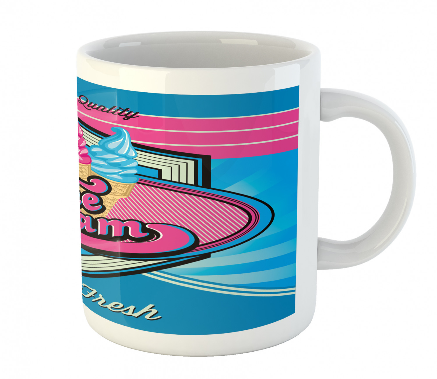 Ambesonne Vintage Home Ceramic Coffee Mug Cup for Water Tea Drinks, 11 oz - Picture 122 of 244