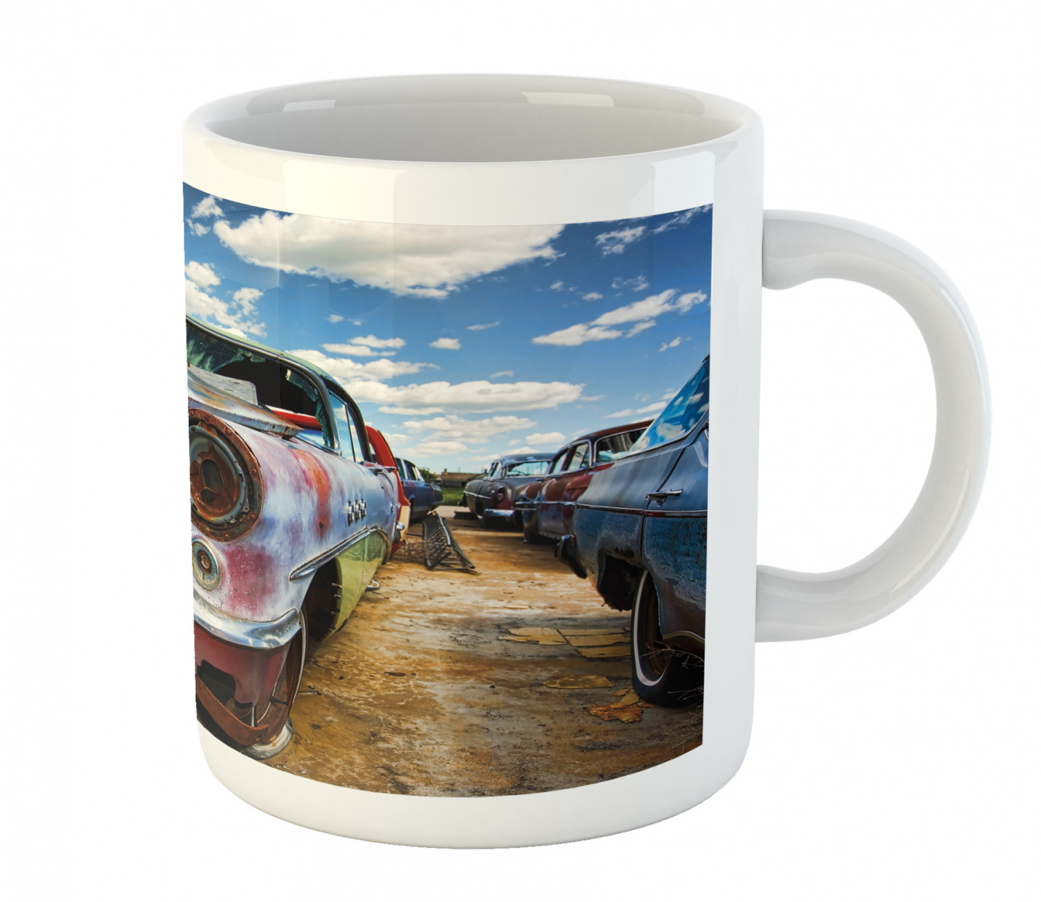 Ambesonne Vintage Home Ceramic Coffee Mug Cup for Water Tea Drinks, 11 oz - Picture 210 of 244